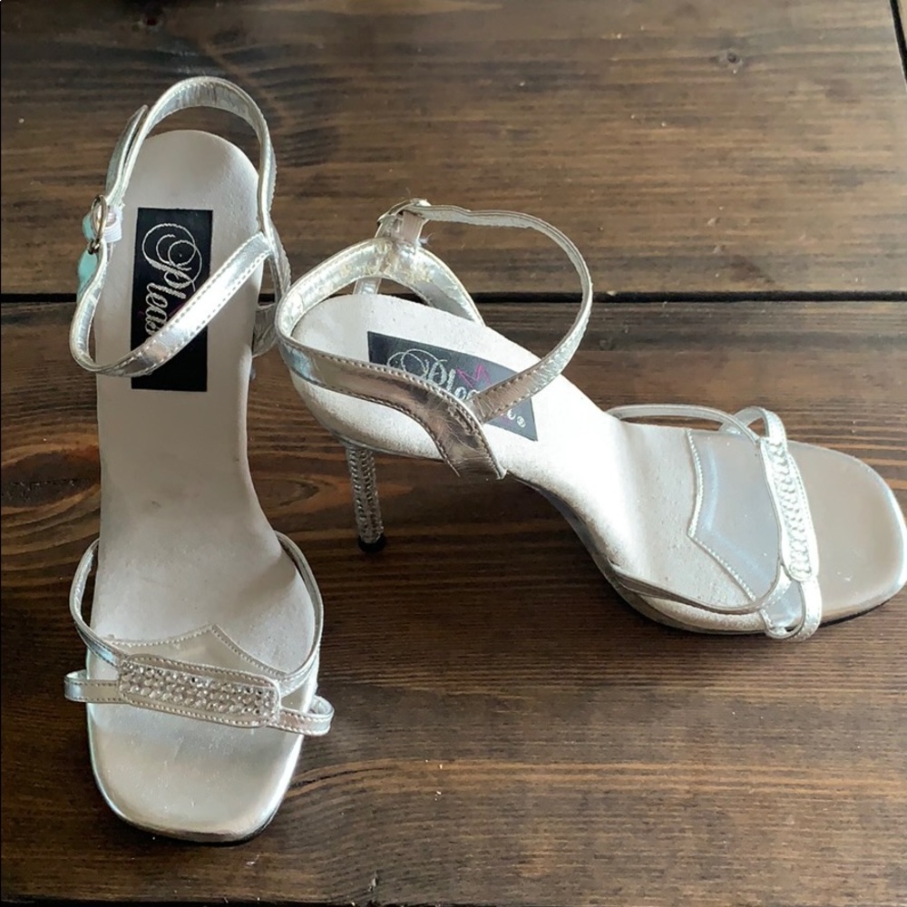 PLEASER Rhinestone heels. Prom shoes. 7.
